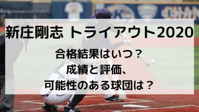 新庄トライアウト合格結果はいつ 成績と評価 可能性のある球団は Joh Life Blog