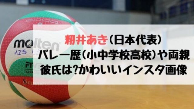 籾井あき 日本代表 バレー歴 小中学校高校 や両親 彼氏は かわいいインスタ画像 Joh Life Blog