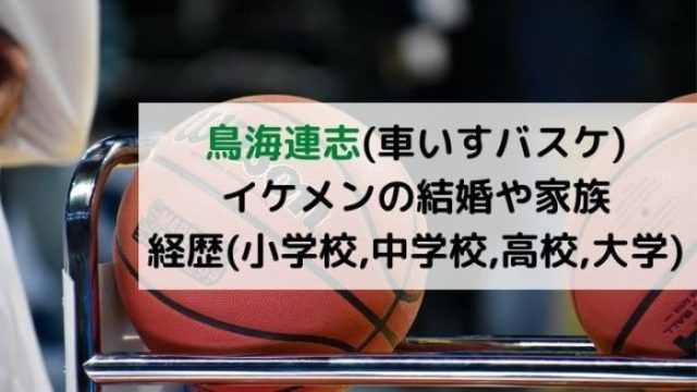 鳥海連志 車いすバスケ イケメンの結婚や家族 Wiki経歴 小学校中学校高校大学 は Joh Life Blog